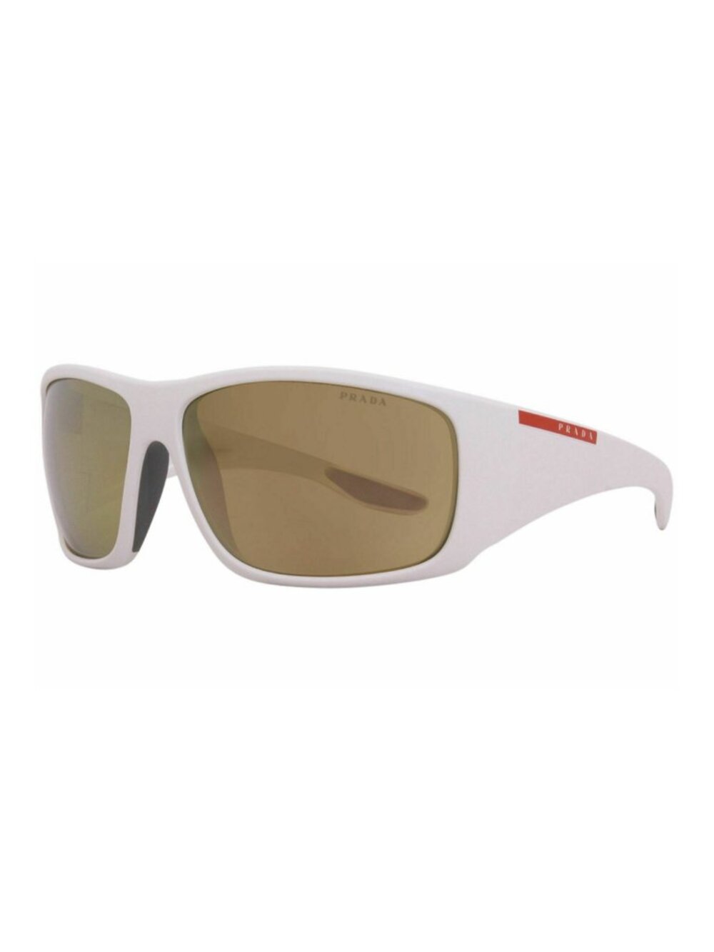 Prada Linea Rossa SPS04V AAI-5N2 Sunglasses White/Brown Polarized Mirror